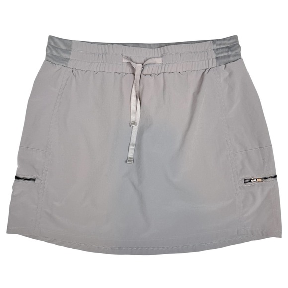 Kyodan Pants - Kyodan Outdoor Womens Gray Athletic Skort Zipper Pockets Drawstring Size Small